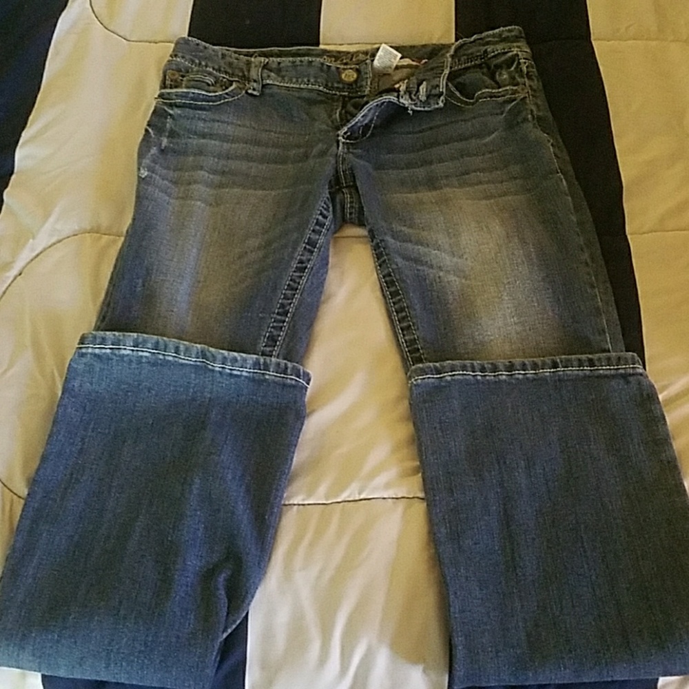 Pants, stretchy, size 7